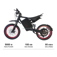 Batterie au lithium Sam Sung Sailimotor SLC20 72V 35Ah, moteur à moyeu sans balais 5000W, Mototec 72v Pro, moto tout-terrain électrique 5000w