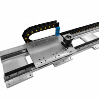 Table coulissante à double rail de haute précision avec chaîne porte-câbles pour automatisation industrielle de palettiseur CNC