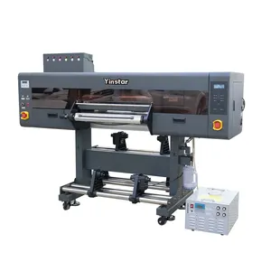 Audley 60cm UV dtf máy in cuộn để cuộn UV máy in tinh thể Nhãn dán máy in UV máy in cho thủy tinh kim loại với i3200 đầu