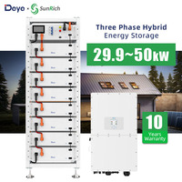 Batería Deye de Alto Voltaje, Baterías Deye Bos-g Pro Lifepo4 de 25kwh, 40kwh, 60kwh, 80kwh, Batería de Fosfato de Hierro y Litio