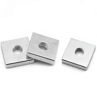 Galvanized Carbon Steel Square Nut Rectangular Nut 6mm Metric 1/4-20 Thread Coverage Fasteners-Special Accessory