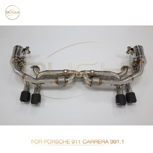 Échappement arrière OUCHI en acier inoxydable avec soupape à sonorité aiguisée pour Porsche <span class=keywords><strong>911</strong></span> Carrera 991.1 2012-2015 3.4L Garantie 1 an - Product Image 4