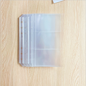 Bán Sỉ Thẻ Ảnh A5 A6 Giấy Dán Trang Thẻ Bỏ Túi Bằng Nhựa Trong Suốt 6 Vòng Cho Album Ảnh Lá Rời - Product Image 3