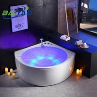 BAIYAO Smart 360 cascade Jakuzzi deux personnes baignoire Spa intérieure baignoires d'angle autoportantes et bains à remous Jacuzzier