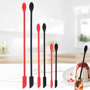 Mini <b>Silicone</b> Spatula Set Small Rubber Spatula for Makeup Thin Jar Scraper for Kitchen and Beauty - Product Image 2