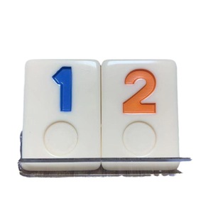 Juego de dominó digital, fichas de melamina, juego de mesa duradero y portátil, modos de un solo jugador/doble jugador, entretenimiento familiar, casino en casa - Product Image 5