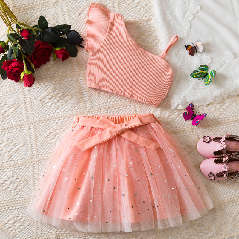 open lace back dress Family Matching Pink Sleeveless Splicing Floral Print Midi Dresses and Colorblock Short-Sleeve Polo Shirts Sets Pink main image 0
