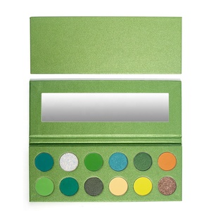 Crea il tuo marchio ombretto trucco fai da te 12 colori tavolozza di ombretti personalizzata <span class=keywords><strong>verde</strong></span> professionale - Product Image 2
