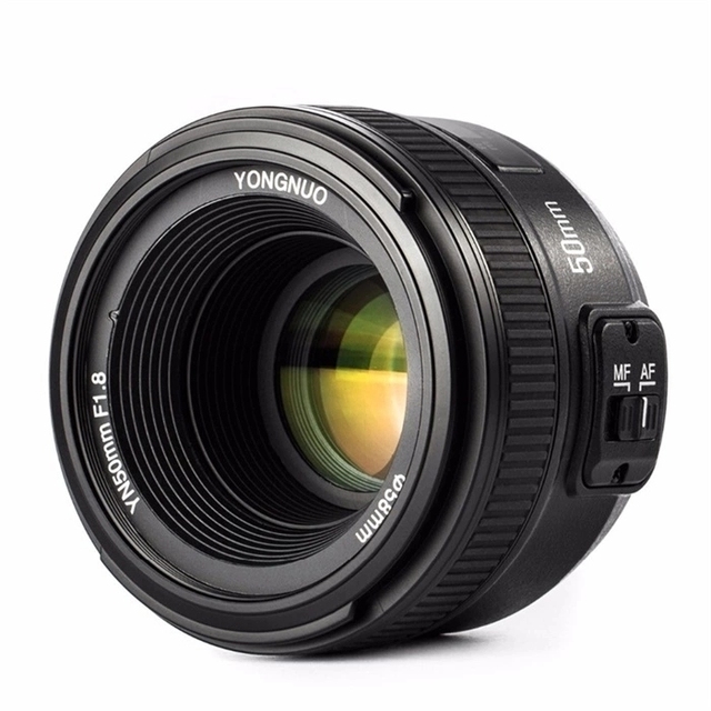 Yongnuo Yn50mm F1.8 Large Aperture Auto For D800 D300 D700 D3200 D3300 D5100 D5200 D5300 Dslr Camera Lens