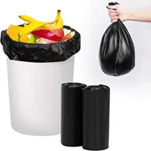 SUNHO Big Black Garbage Bag Outdoor Heavy Duty Can Liners 95 96 Gallon Disposable Plastic Trash Bag