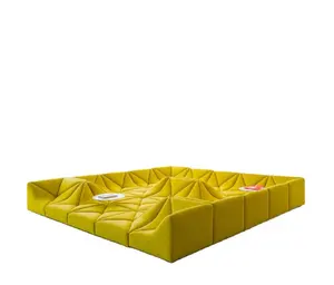 Kombinasi boucle multifungsi, sofa boucle modular, lapisan kain sofa, kombinasi seksi, kreatif modern, sederhana