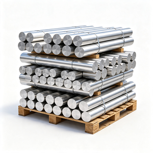 Varilla Redonda de Aluminio para Construcción 6063 T5, 8mm 16mm 24mm de Diámetro, Barra Sólida Extruida con Acabado Fresado para Soporte de Estructuras de Edificios - Product Image 1