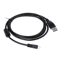 Cable de datos y carga USB para cámara Nikon UC-E6, 1M, 1,5 M, 8 pines, 1, M, 2, 2, 3, 3, 1 PIN