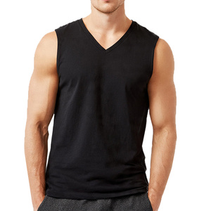 เสื้อกล้ามออกกำลังกายผู้ชายไซส์ใหญ่คุณภาพสูงแบบสั่งทำพิเศษ คอวี ระบายอากาศได้ดี เหมาะสำหรับฟิตเนสและเล่นกีฬา - Product Image 2