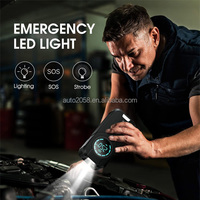 Démarreur de Voiture Portable 12V 2000A PD45W avec Pompe à Air et Lumière LED, Batterie Externe 16000mAh pour Gonflage de Pneus, Accessoires Auto