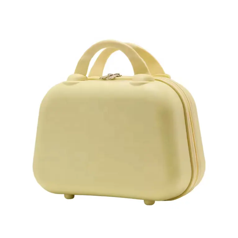 2024 nuova moda bella valigia di plastica piccola custodia cosmetica borsa make up borse da viaggio per donna