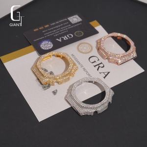 Nouvelle arrivée GA2100 Boîtier de montre en moissanite Testeur de diamants passé Argent 925 Moissanite VVS Boîtier de montre Homme Hip Hop Bezel serti de diamants - Product Image 2