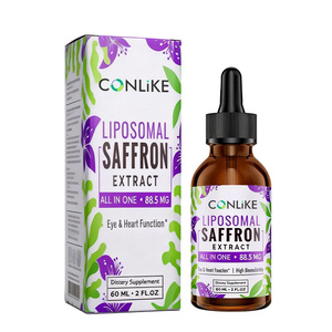 Extrait de Safran Liquide Oral <span class=keywords><strong>pour</strong></span> Adultes avec L-Théanine, Camomille, Vitamines C, B6, <span class=keywords><strong>B12</strong></span> et D3 – Gouttes <span class=keywords><strong>pour</strong></span> l'Immunité, l'Énergie et le Sommeil - Product Image 1