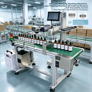 Machine de marquage laser UV avec vérification des données de codes-barres 2D |   Système de traçabilité complète et d'impression anti-contrefaçon pour les cosmétiques - Product Image 2