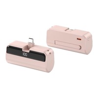 Mini Powerbank Power Station 5000mAh Charge rapide 5V 2.1A Batterie portable ultra fine et mince Chargeur Type-C Li-Polymère