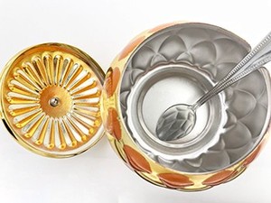 <span class=keywords><strong>Sucrier</strong></span> en acier inoxydable avec bec <span class=keywords><strong>verseur</strong></span> et couvercle Ustensile de cuisine arabe de couleur turque pour pots à sucre et à crème - Product Image 5