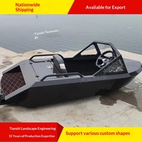 Bateau électrique en alliage d'aluminium pour 2 ou 4 personnes avec propulsion à jet d'eau