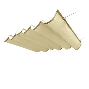 Vele impermeabili telescopiche a onda <span class=keywords><strong>bianca</strong></span> lattiginosa parasole a baldacchino da esterno antipioggia tenda da giardino parasole parasole a <span class=keywords><strong>vela</strong></span> - Product Image 1