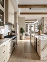 Cuisine Modulaire Moderne en Bois Blanc 2026 avec Construction en MDF, Conception Ignifuge et Écologique pour Villa et Appartement (Rangement)
