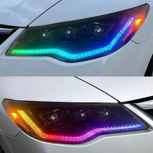 Faro LED RGB Modificado con Luz Diurna y Señales de Giro de 3 Lentes para Honda Civic FD2 8ª Generación 05-12 - Product Image 6