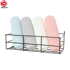 Modern Round Design Portable <b>Large</b> Toothpaste Organizer PP Plastic Travel Toothbrush Box Set with Wash & Mouthwash <b>Cups</b> - Product Image 5