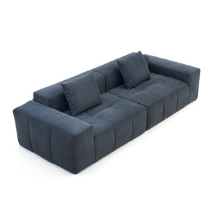 Custom Fabric <b>Sofa</b> 260Cm Length Square Shape Upholstered Foam Filling For Living Room - Product Image 5
