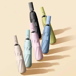 YB 2025 cao cấp cao cấp 8 xương UV tự động phong cách 21 inch <span class=keywords><strong>3</strong></span> gấp ô - Product Image 1