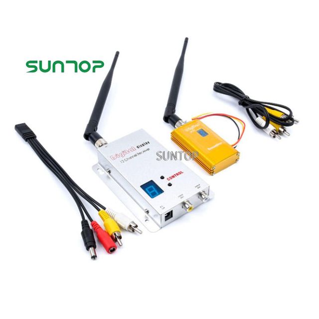 FPV VTX Transmitter Receiver 1.2/1.3Ghz 8CH 1500mw Wireless AV Sender TV Audio Video Combo 250 FPV RC Drone Parts