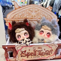 Nouveauté très demandée : 8 figurines en peluche PVC de la série Feeco Spell Lost, boîte de 8 pièces, porte-clés et breloques Kawaii, échelle 1/12