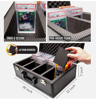 Étui de rangement pour cartes gradées, mallette en aluminium pour cartes à collectionner compatible avec les slabs PSA BGS CGC CSG HGA GMA TAG, capacité de 612 toploaders