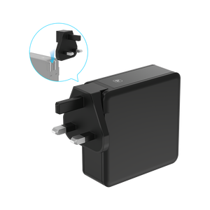เครื่องชาร์จ IFlight GaN PD100W รุ่น RH-PD100W ปลั๊ก UK/EU/US 4 พอร์ต ช่อง USB-C คู่+ช่อง USB-A คู่ อุปกรณ์เสริมแบตเตอรี่โดรน - Product Image 6
