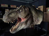 Sculpture de dinosaure géante en résine et fibre de verre, modèle 3D peint à la main, durable, pour exposition en musée, parc, jardin, décorations