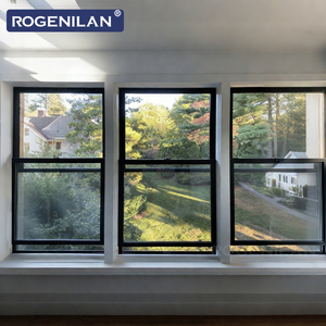 ROGENILAN Fenêtres modernes ultra-étroites en aluminium et verre, à simple battant, double vitrage trempé, résistantes aux ouragans - Product Image 4