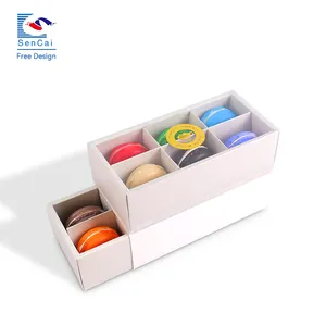 Scatola di cioccolatini di lusso con logo personalizzato personalizzato scatole di immagazzinaggio di Macaron per biscotti scatole di cioccolato