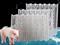 Panneaux de sol en plastique résistant aux dommages pour chèvres, revêtement de sol robuste pour ferme, plancher à lattes pour élevage de chèvres - Vente en gros