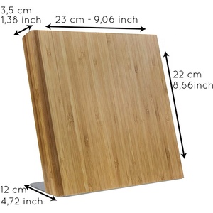 Porte-couteaux magnétique en bambou <span class=keywords><strong>de</strong></span> haute qualité et puissant pour <span class=keywords><strong>comptoir</strong></span> <span class=keywords><strong>de</strong></span> cuisine - Product Image 6
