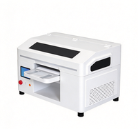 Mesin Cetak UV Flatbed Desktop Kecil Printer Inkjet Digital untuk Akrilik Kayu