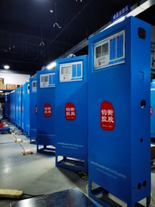 Dispensador de gas GLP inteligente fácil de operar con báscula de llenado electrónica de doble boquilla para estaciones de gas empaquetadas en cajas de cartón - Product Image 5