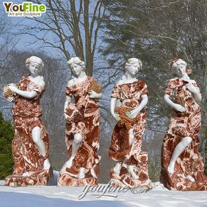 Estatua de Jardín de Mármol de Estilo Moderno, Tamaño Real, para Decoración de Exteriores, para Uso en Villas, Cuatro Estaciones - Product Image 1