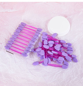 10pcs/Set Disposable Dual Sided Mirror Powder Brush Sponge Eyeshadow Applicator Professional Manicure <b>Nail</b> Art Tools <b>Kit</b> - Product Image 5