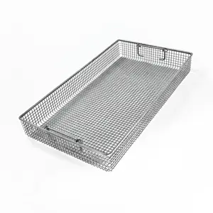 stainless steel 304 316 L metal wire mesh water drop drain draining basket for kitchen water channel vegetable washing sink