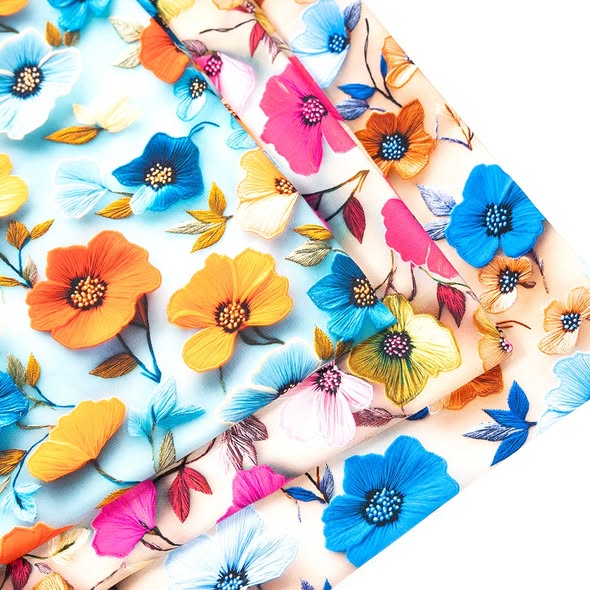 Viscose 4/1satin Fabric Digital Printed 40s 100-140gsm Rayon Satin Fabric Printed For Sleepwear
