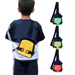 多色儿童青少年运动防水防水尼龙吊带背包儿童斜挎包