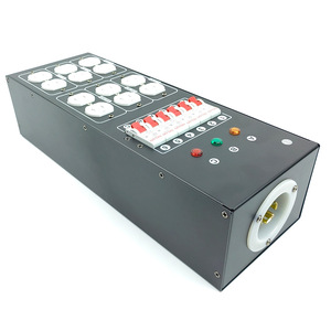 Caja de Distribución Portátil de 6 Vías con Enchufe Estadounidense de <span class=keywords><strong>32A</strong></span>, Caja Eléctrica para Lámparas de Escenario, Equipo de Iluminación de Cinco Cables - Product Image 5