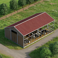 Structure en acier préfabriquée moderne de haute qualité pour l'élevage de bovins, de moutons et de volailles, et pour les fermes d'élevage de vaches